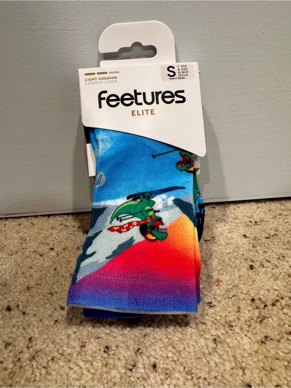 Feetures Elite Light Cushion Women's Socks - Blue Multicolor